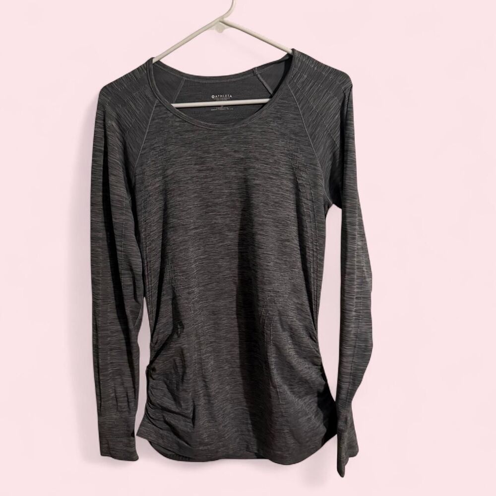 🌪️ ATHLETA SPEEDLIGHT SEAMLESS HEATHER GRAY LONG SLEEVE